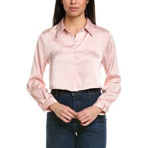 Meiven Womens  Cropped Shirt, Pink
